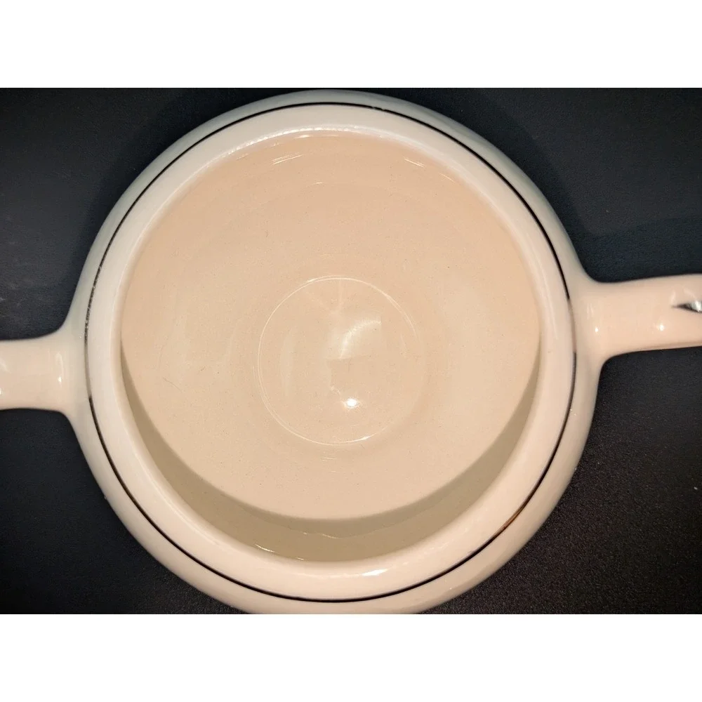 Salem Simplicity Turquoise Mid Century Modern Cream & Sugar Set Ovenproof 61U - Picture 11 of 13